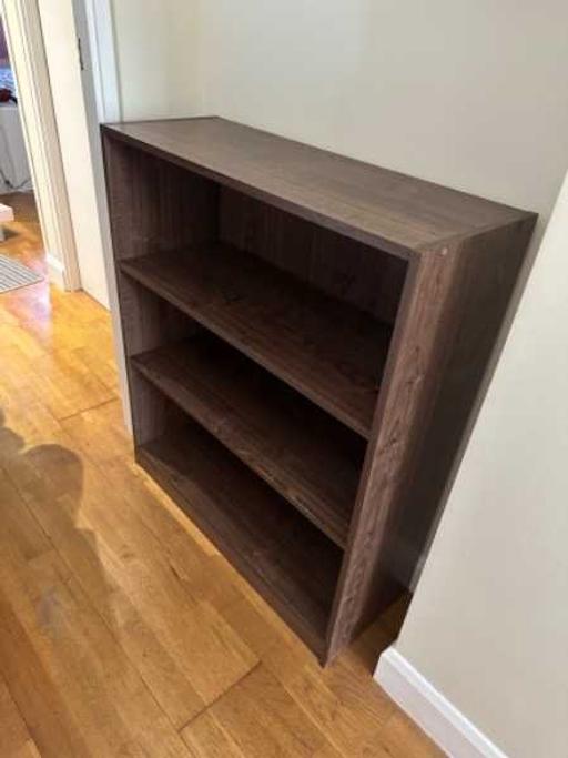 Buy & Sell South Woodford East London - Photos for Brown 3 Tier Bookcase Adjustable Shelves