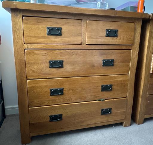 Buy & Sell Creekmouth East London - Photos for Pure Oak Wood Chest of Drawers