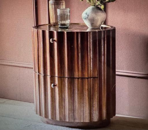 Buy & Sell North Kensington West London - Photos for 2 Mango and marble bedside table