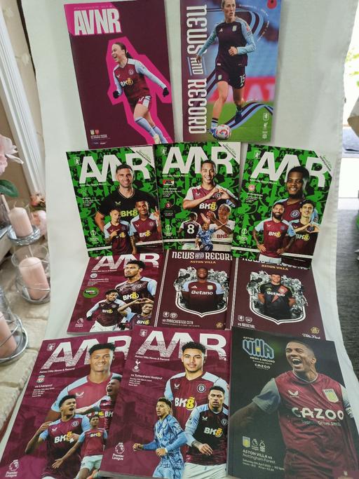 Buy & Sell Hall Green Birmingham - Photos for ASTON VILLA NEWS & RECORD PROGRAMMES JOB-LOT.