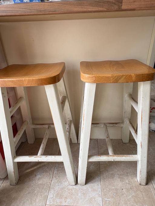 Buy & Sell Great Barr Birmingham - Photos for A pair of solid wood bar stools