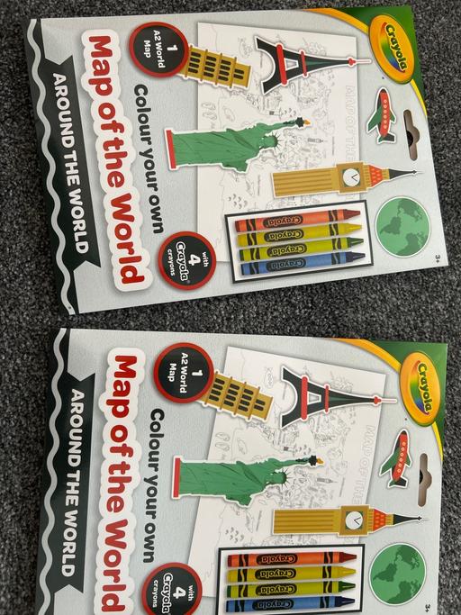 Buy & Sell Broadgreen Knowsley - Photos for 2 x Crayola mao of the world sets.
