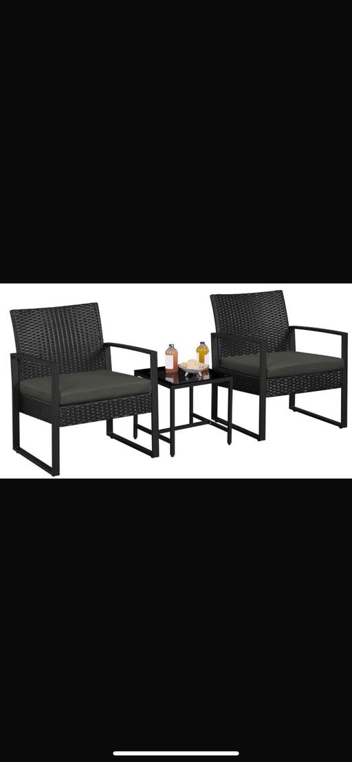 Buy & Sell Hampstead North West London - Photos for 3-Piece Rattan Garden Furniture Set