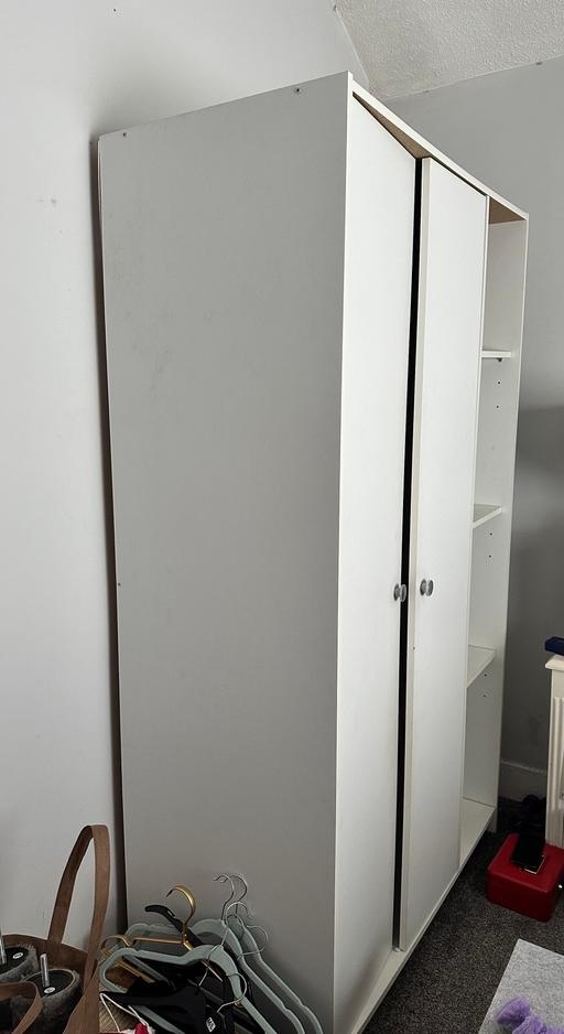 Buy & Sell Atherton Wigan - Photos for White wardrobe with shelves