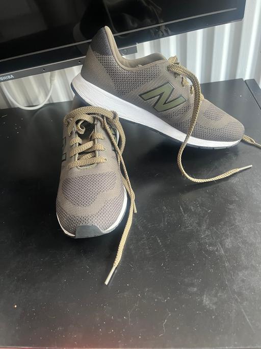 Buy & Sell Tettenhall Wood Wolverhampton - Photos for New Balance khaki trainers size 4 excellent