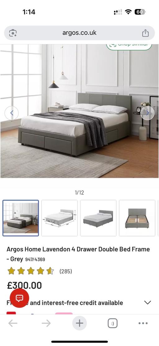 Buy & Sell Ramsgreave Ribble Valley - Photos for Used Double Bed With Storage