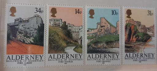 Buy & Sell Thatto Heath Saint Helens - Photos for Guernsey alderney 1986 forts stamps