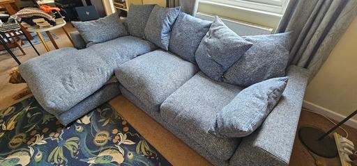 Buy & Sell Willersey Cotswold - Photos for DFS Plush Corner Sofa with Chaise – Blue