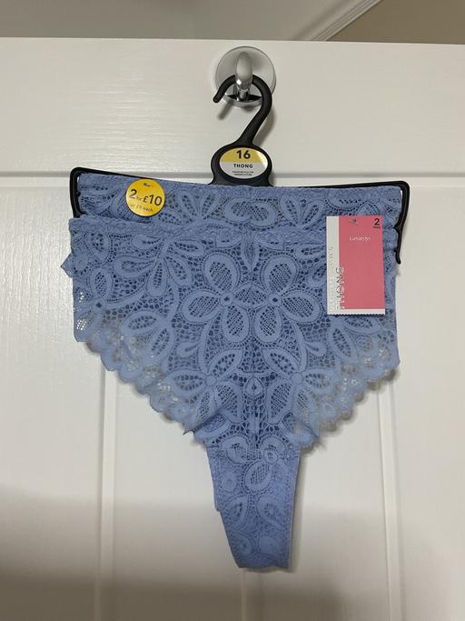 Buy & Sell Roby Knowsley - Photos for Ladies Lace Thong Knickers 2 Pack