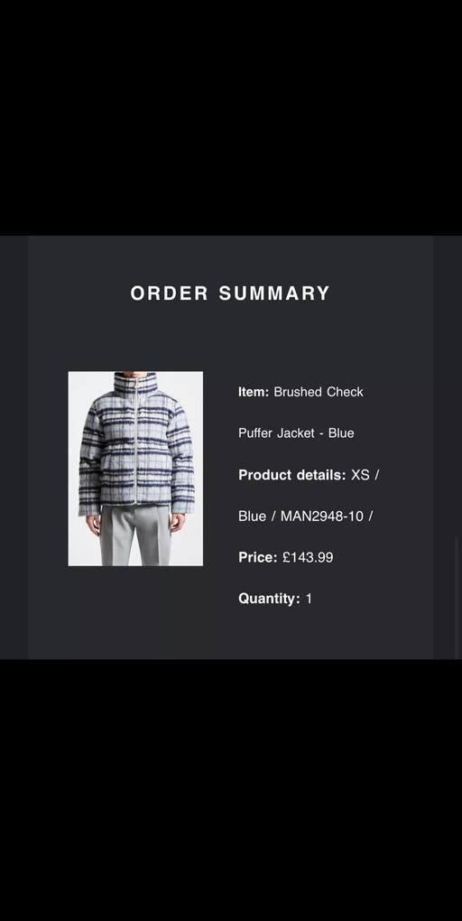 Buy & Sell Manor Park East London - Photos for Maniere De Voir Brushed Check Puffer Jacket