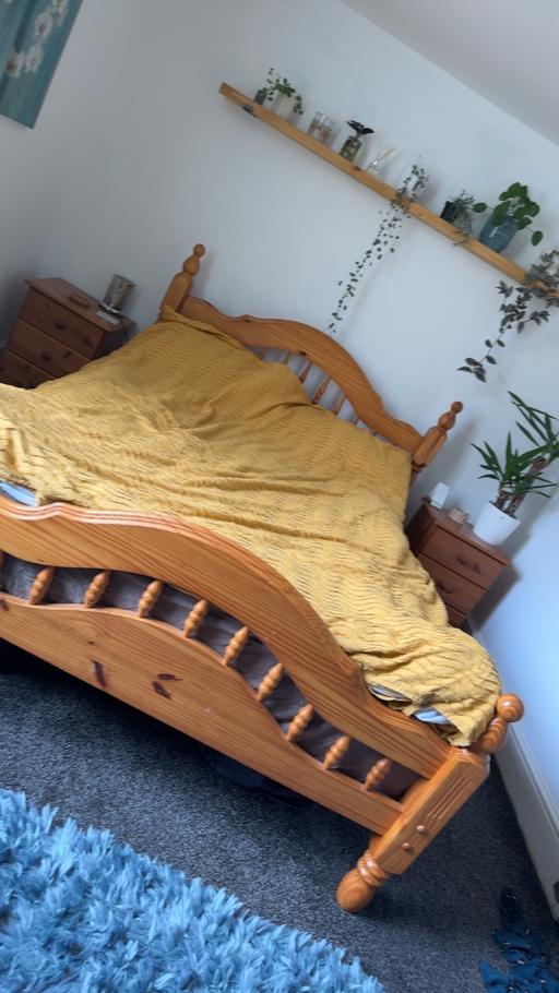 Buy & Sell Altham West Hyndburn - Photos for Pine double bed frame