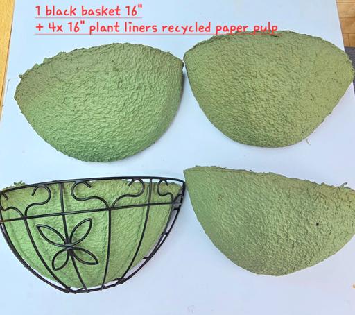 Buy & Sell Heath Hayes Cannock Chase - Photos for Wall Black Basket 4x Fibre Plant Liner 16