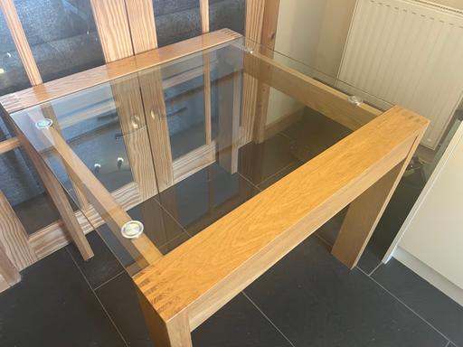Buy & Sell Ettingshall Wolverhampton - Photos for Oak and Glass Dining Table
