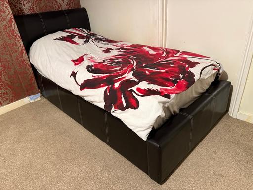 Buy & Sell Manor Park East London - Photos for Black single ottoman bed frame