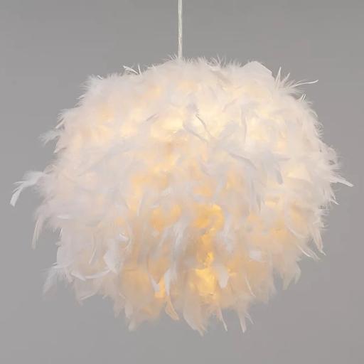 Buy & Sell East Ham East London - Photos for 2 large feather light/lamp shade