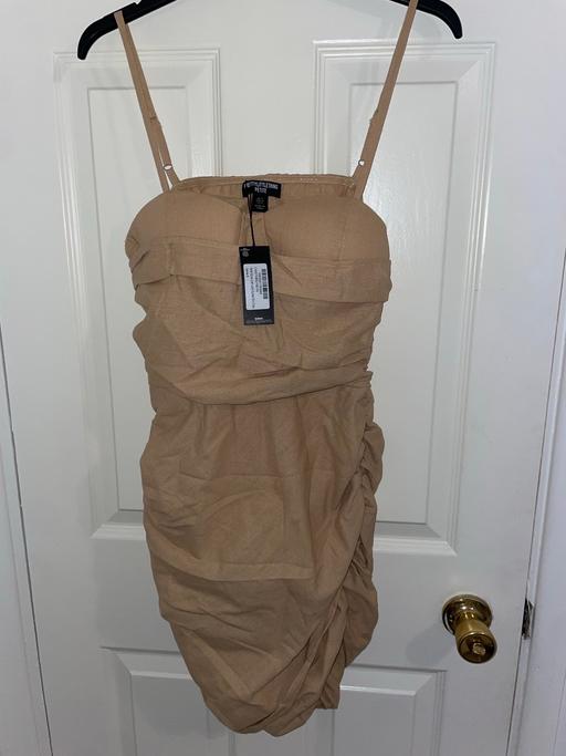 Buy & Sell Streatley Central Bedfordshire - Photos for PLT Petite stone linen look ruched mini dress