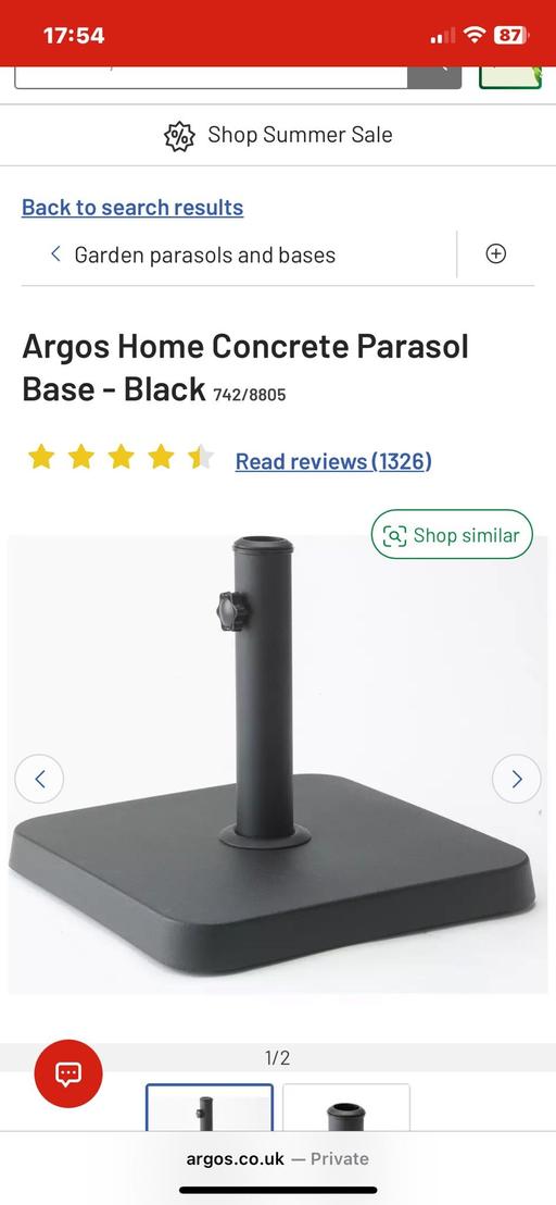 Buy & Sell Princes End Sandwell - Photos for concrete parasol base
