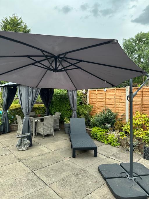 Buy & Sell Yardley Wood Birmingham - Photos for 3m Banana Parasol grey