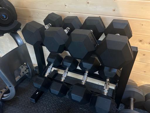 Buy & Sell Waltham Cross Broxbourne - Photos for Hex dumbbells and rack