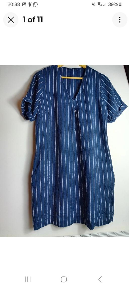 Buy & Sell Thornhill Kirklees - Photos for ladies linen striped dress size 16