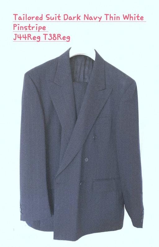 Buy & Sell Heath Hayes Cannock Chase - Photos for Mens Dark Navy Thin White Pinstripe Taliored