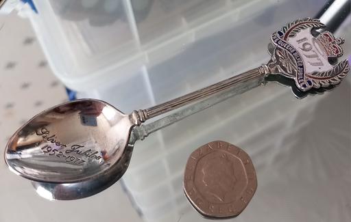 Buy & Sell Thatto Heath Saint Helens - Photos for Vintage enamel silver jubilee spoon