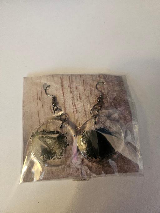 Buy & Sell Northfield Birmingham - Photos for 🖤 Abstract Resin Drop Earrings