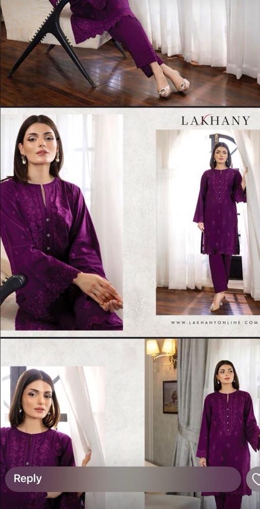 Buy & Sell Tyseley Birmingham - Photos for Lakhany purple embroidered lawn suit