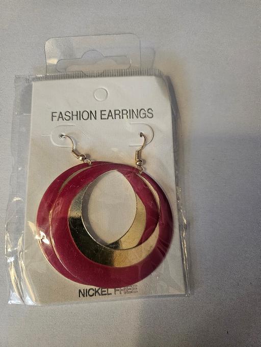 Buy & Sell Northfield Birmingham - Photos for Bold Red & Gold Hoop Earrings