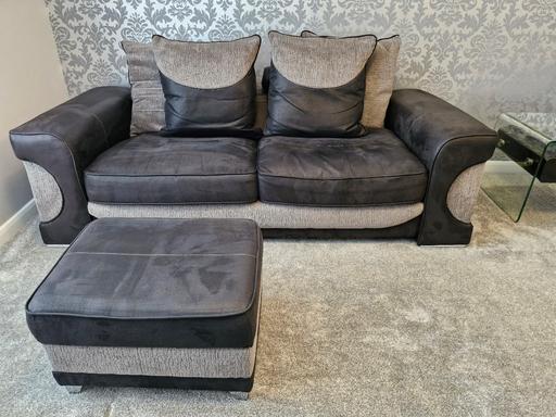 Buy & Sell Cantley Doncaster - Photos for sofology 3-seater cushion back sofa in black 