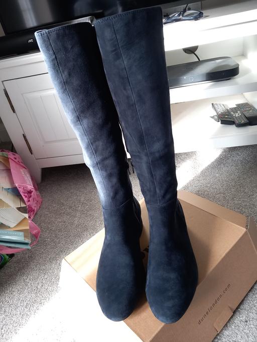 Buy & Sell Bearwood Bournemouth, Christchurch and Poole - Photos for Navy Wide fit Genuine Suede Boots size 7