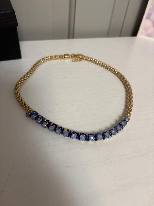 Buy & Sell Duckmanton Chesterfield - Photos for Gold tone peacock blue boho necklace