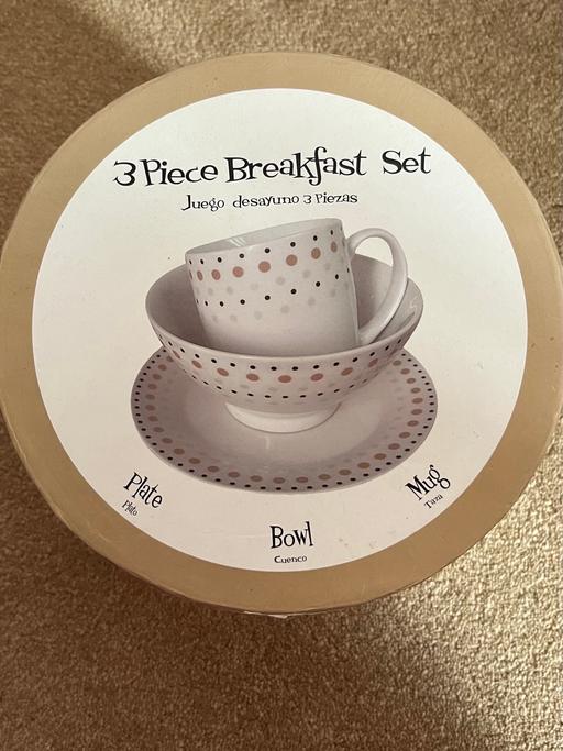 Buy & Sell St Luke`s Central London - Photos for 3 Piece Breakfast Set Plate Bowl Mug Gift