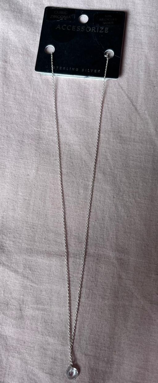 Buy & Sell Pentonville North London - Photos for accessorize sliver cubic zirconia pendant