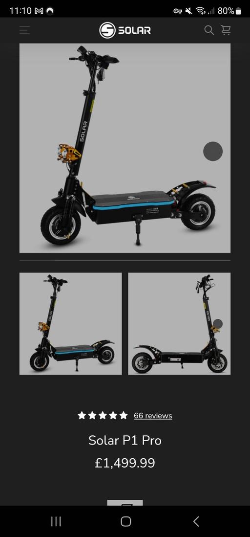 Vehicles Sutton South West London - Photos for solar scooter 50mph +