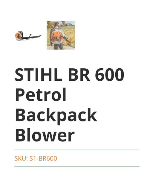 Buy & Sell Zone 1 Lichfield - Photos for STHIL Petrol Blower BackPack