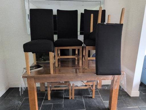 Buy & Sell Aldershot Rushmoor - Photos for oak wooden table also adjustable 6 seats