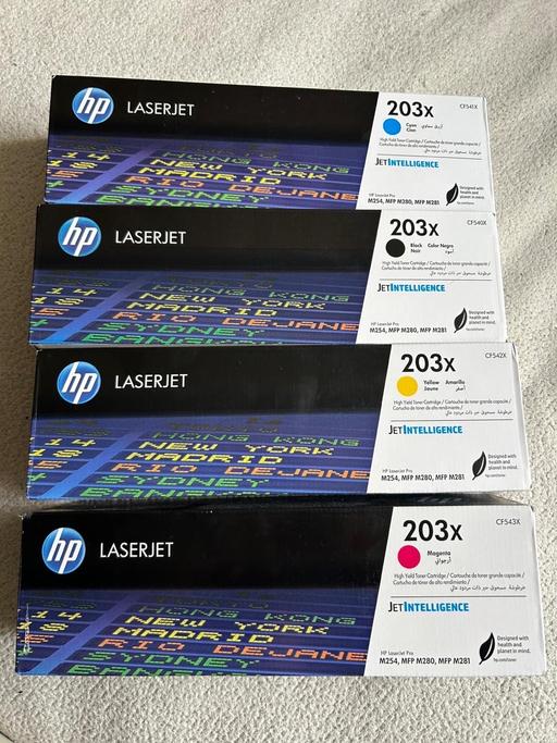 Buy & Sell Tulse Hill South East London - Photos for HP LaserJet 203X Toner Cartridges (Full Set)