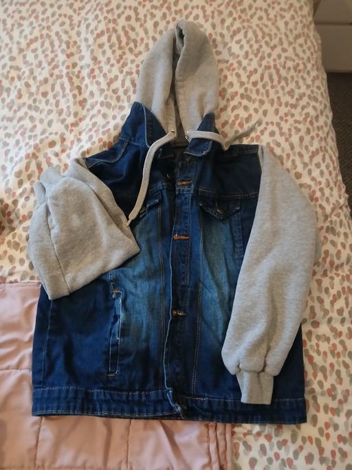 Buy & Sell Syston Charnwood - Photos for older boys denim hoody jacket 13-14