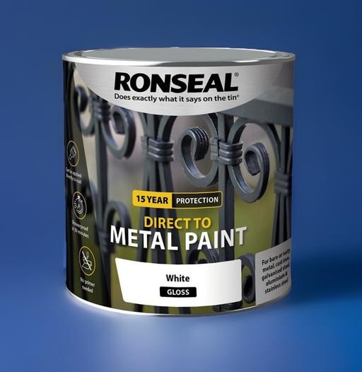 courses Riccall North Yorkshire - Photos for Ronseal White Satin Direct To Metal Paint 2.5