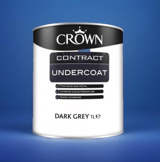 courses Riccall North Yorkshire - Photos for Crown Contract Undercoat Dark Grey 1L