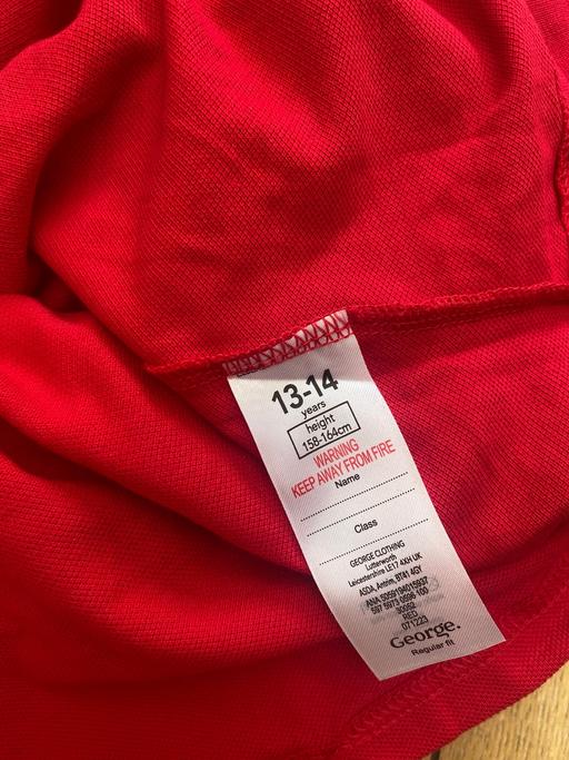 Buy & Sell Stow Heath Wolverhampton - Photos for 4 x Asda George red boys polo - never worn