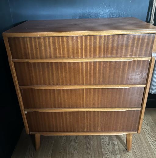 Buy & Sell Riddlesdown South East London - Photos for Mid century vintage chest drawers wood