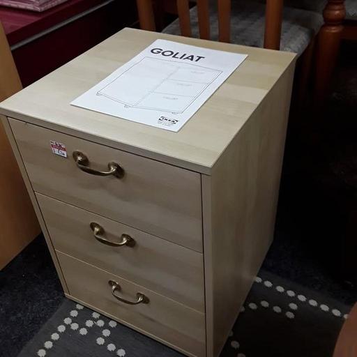 Buy & Sell Saint Pauls Trading Estate Tameside - Photos for Light oak veneered IKEA Goliat bedside drawer