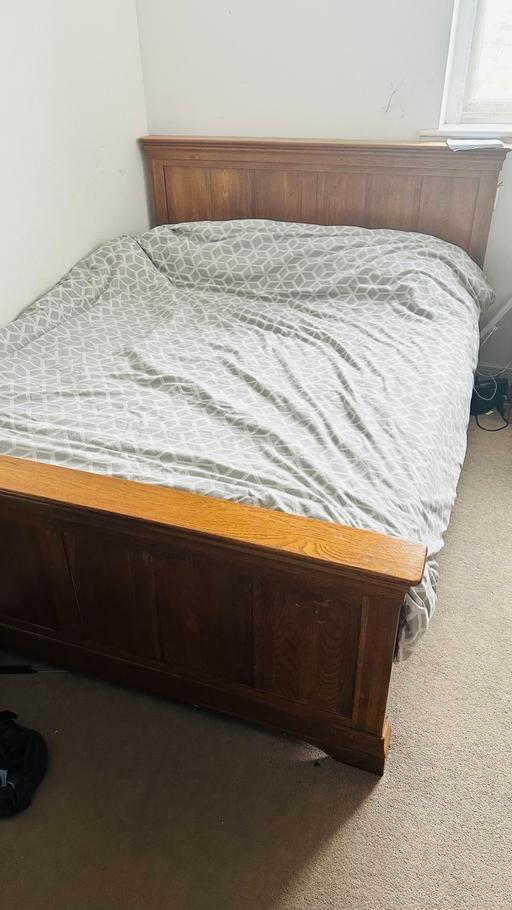 Buy & Sell Creekmouth East London - Photos for Pure Oakwood King Size Bed Frame