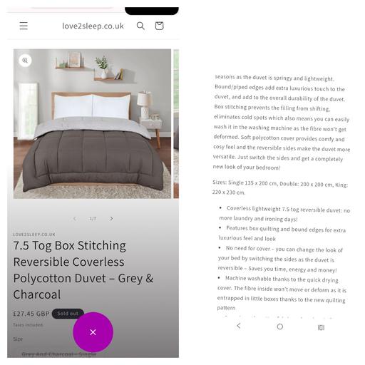 Buy & Sell Sands End South West London - Photos for coverless duvet