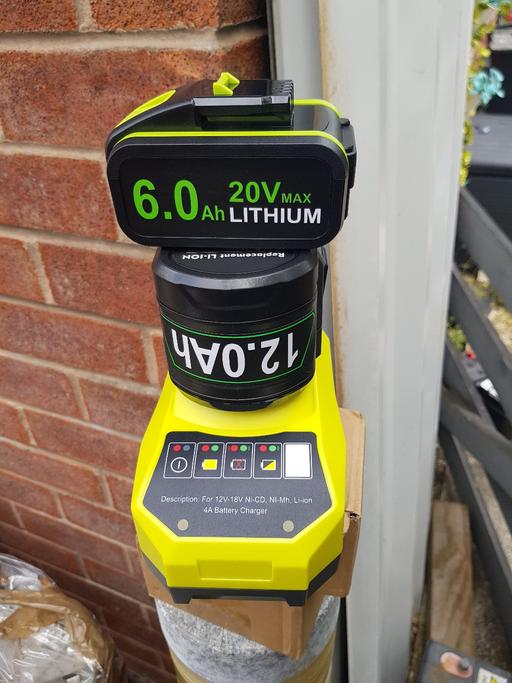 Buy & Sell Prescot Knowsley - Photos for ryobi compatible charger and 2 batteries