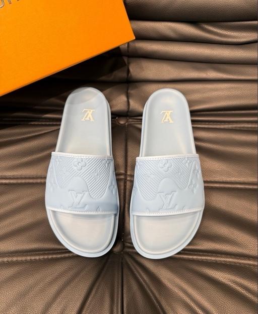 Buy & Sell Redhill Reigate and Banstead - Photos for Sky Blue Louis Vuitton Slider’s + Box