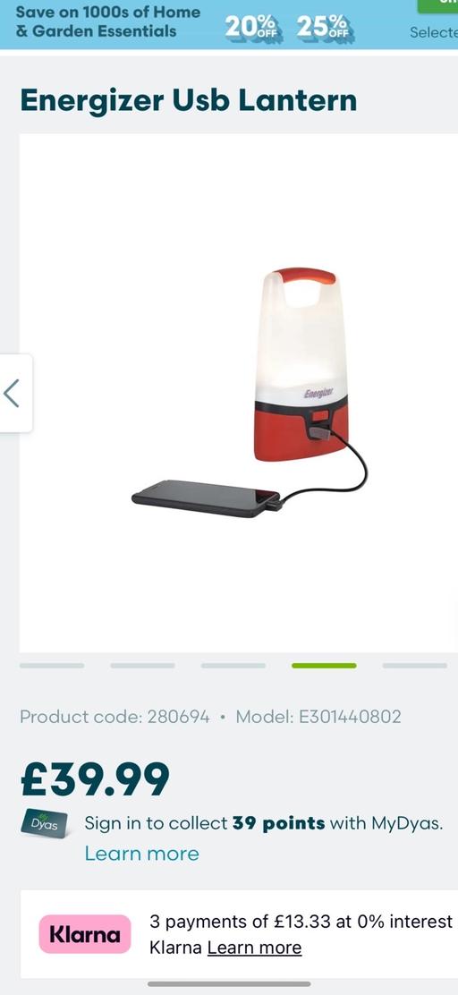 Buy & Sell North Kensington West London - Photos for Energizer Hybrid Powered Lantern RRP £39.99