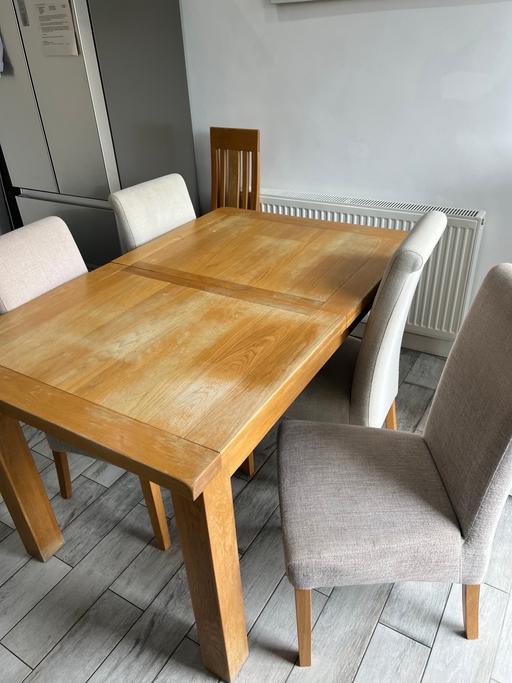 Buy & Sell Pelsall Walsall - Photos for Oak furniture land dining table four chairs